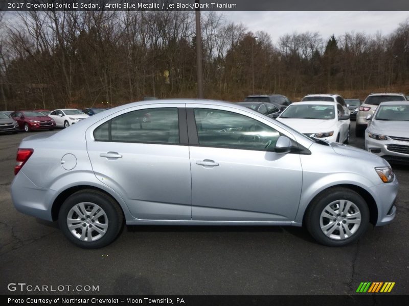 Arctic Blue Metallic / Jet Black/Dark Titanium 2017 Chevrolet Sonic LS Sedan