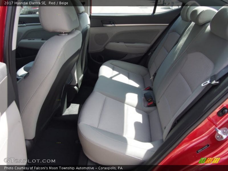 Red / Beige 2017 Hyundai Elantra SE