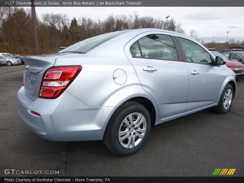 Arctic Blue Metallic / Jet Black/Dark Titanium 2017 Chevrolet Sonic LS Sedan