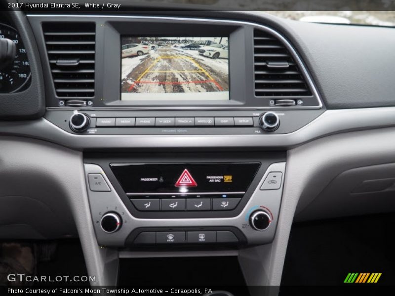 White / Gray 2017 Hyundai Elantra SE