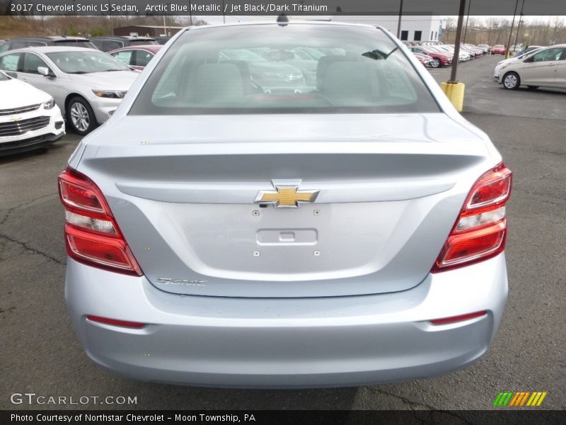Arctic Blue Metallic / Jet Black/Dark Titanium 2017 Chevrolet Sonic LS Sedan