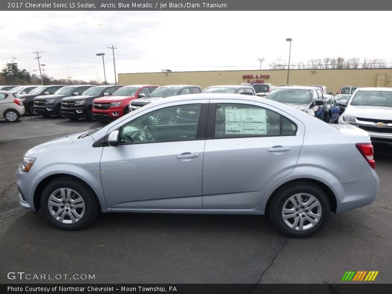 Arctic Blue Metallic / Jet Black/Dark Titanium 2017 Chevrolet Sonic LS Sedan