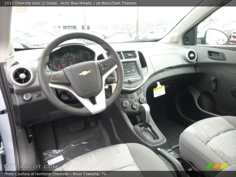Arctic Blue Metallic / Jet Black/Dark Titanium 2017 Chevrolet Sonic LS Sedan