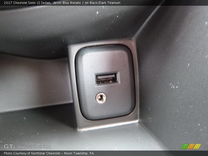 Arctic Blue Metallic / Jet Black/Dark Titanium 2017 Chevrolet Sonic LS Sedan