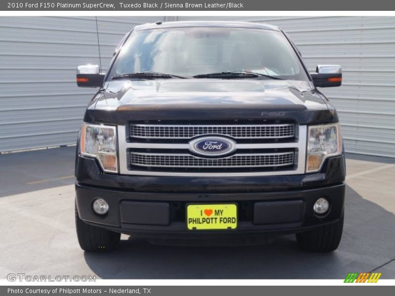 Tuxedo Black / Sienna Brown Leather/Black 2010 Ford F150 Platinum SuperCrew