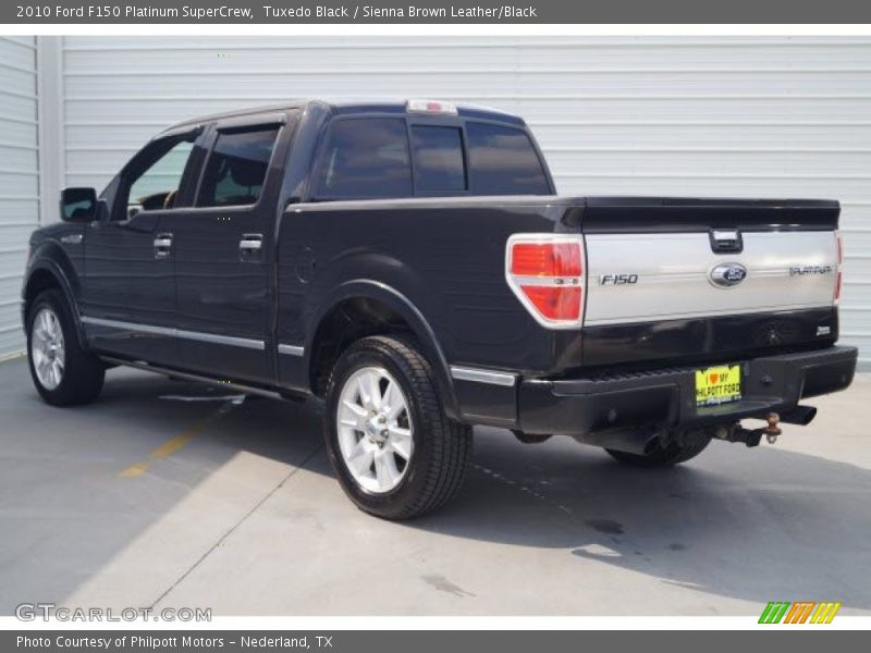 Tuxedo Black / Sienna Brown Leather/Black 2010 Ford F150 Platinum SuperCrew