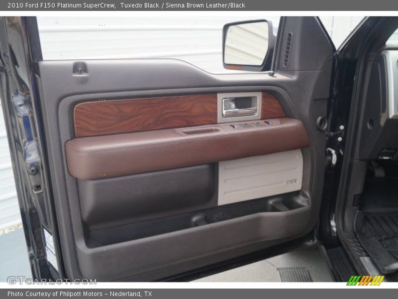 Tuxedo Black / Sienna Brown Leather/Black 2010 Ford F150 Platinum SuperCrew