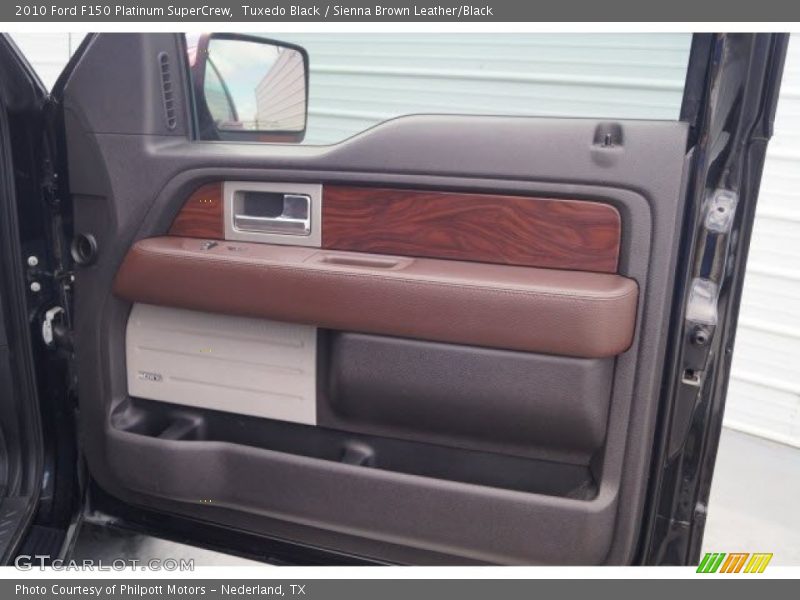 Tuxedo Black / Sienna Brown Leather/Black 2010 Ford F150 Platinum SuperCrew