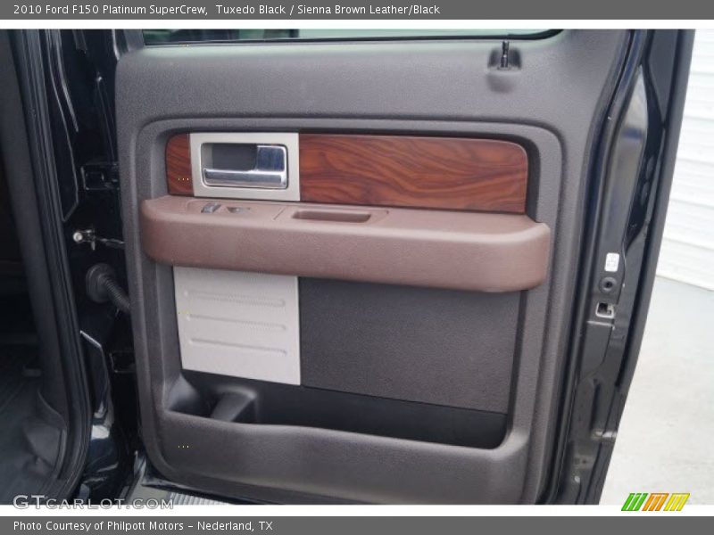 Tuxedo Black / Sienna Brown Leather/Black 2010 Ford F150 Platinum SuperCrew