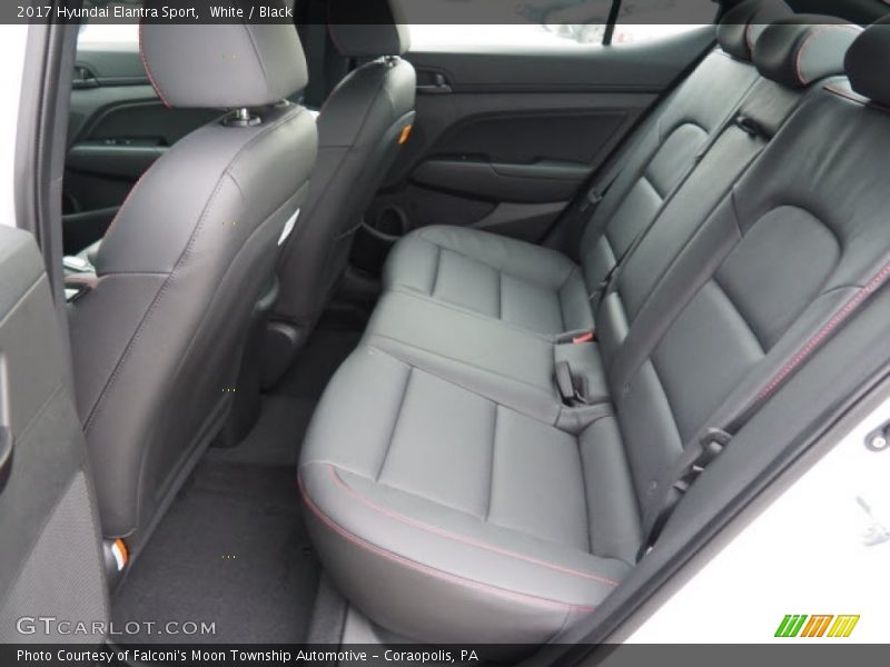 Rear Seat of 2017 Elantra Sport