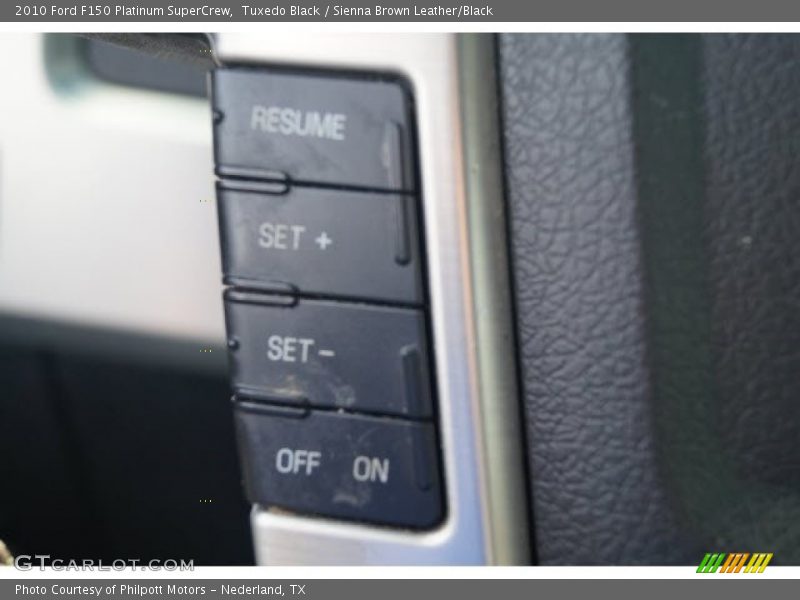 Tuxedo Black / Sienna Brown Leather/Black 2010 Ford F150 Platinum SuperCrew