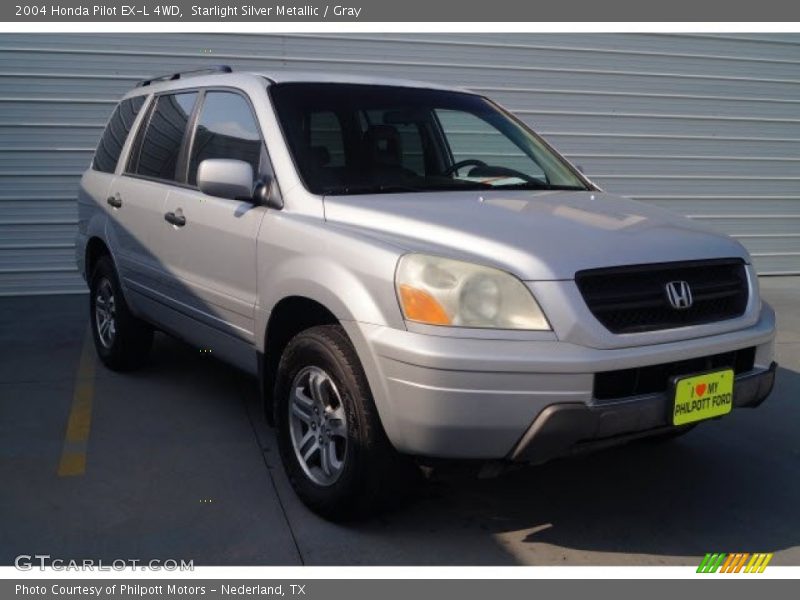 Starlight Silver Metallic / Gray 2004 Honda Pilot EX-L 4WD
