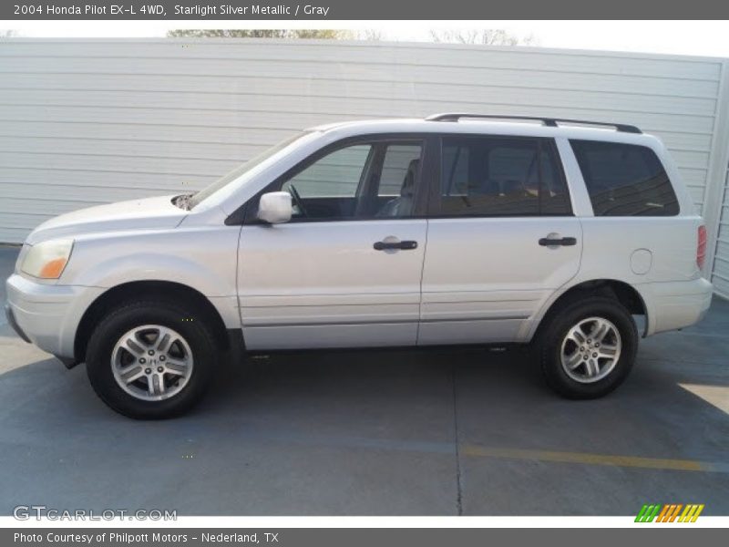 Starlight Silver Metallic / Gray 2004 Honda Pilot EX-L 4WD
