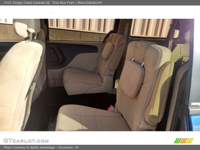 True Blue Pearl / Black/Sandstorm 2013 Dodge Grand Caravan SE