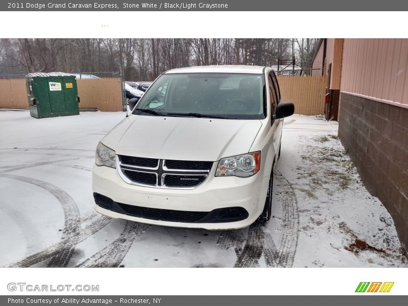 Stone White / Black/Light Graystone 2011 Dodge Grand Caravan Express