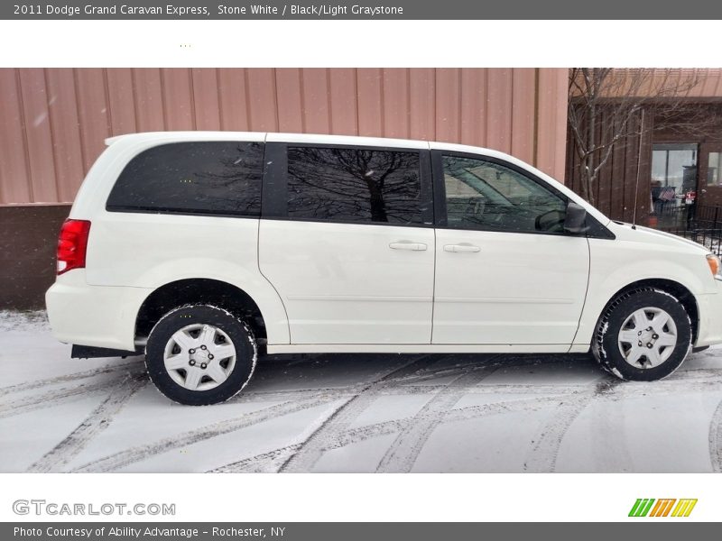 Stone White / Black/Light Graystone 2011 Dodge Grand Caravan Express