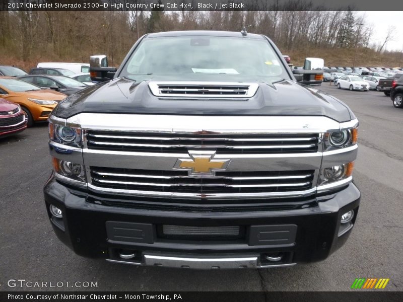 Black / Jet Black 2017 Chevrolet Silverado 2500HD High Country Crew Cab 4x4