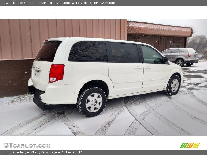 Stone White / Black/Light Graystone 2011 Dodge Grand Caravan Express