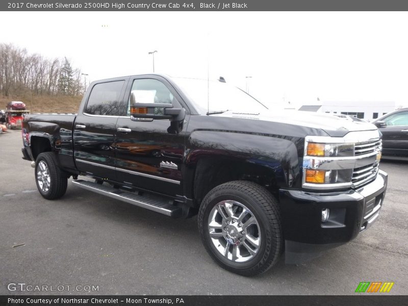 Black / Jet Black 2017 Chevrolet Silverado 2500HD High Country Crew Cab 4x4