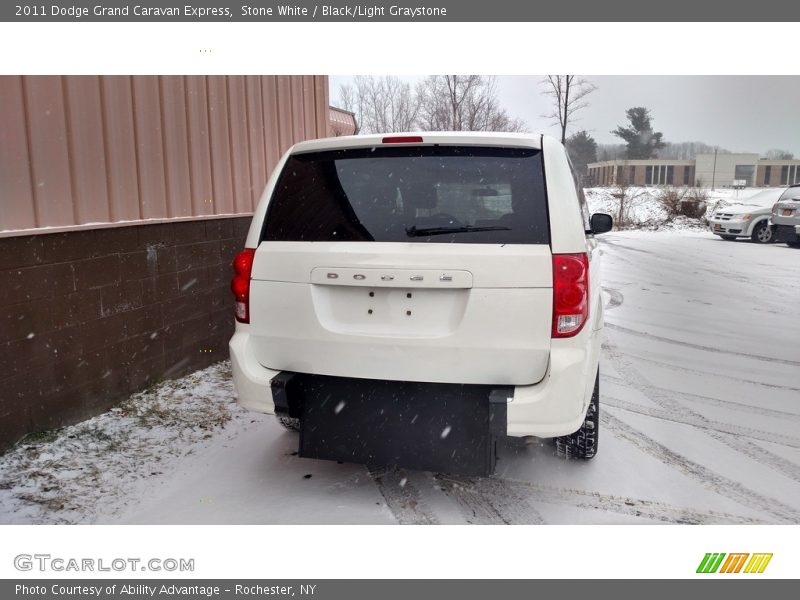 Stone White / Black/Light Graystone 2011 Dodge Grand Caravan Express