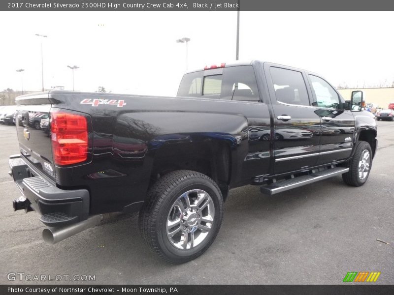 Black / Jet Black 2017 Chevrolet Silverado 2500HD High Country Crew Cab 4x4