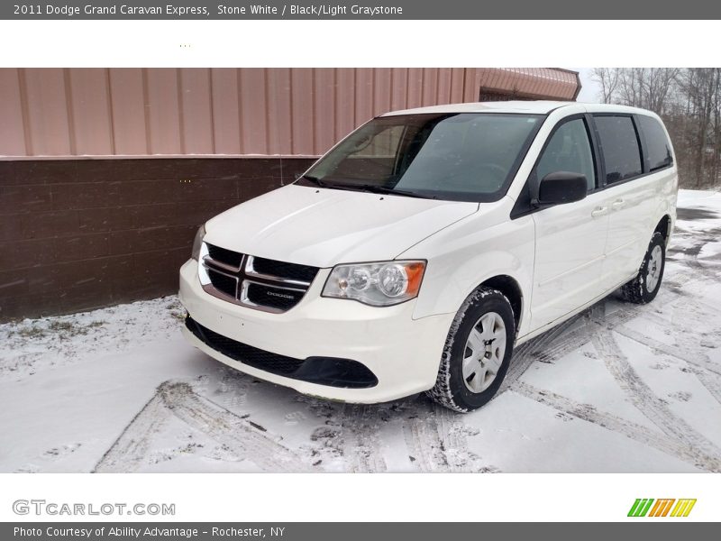 Stone White / Black/Light Graystone 2011 Dodge Grand Caravan Express
