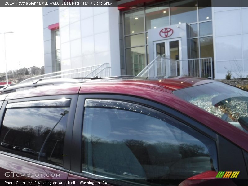 Salsa Red Pearl / Light Gray 2014 Toyota Sienna XLE AWD