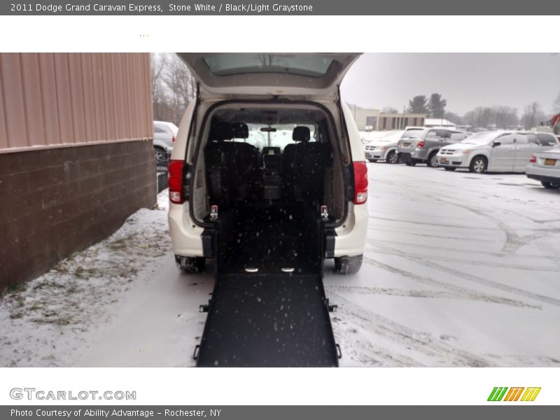 Stone White / Black/Light Graystone 2011 Dodge Grand Caravan Express