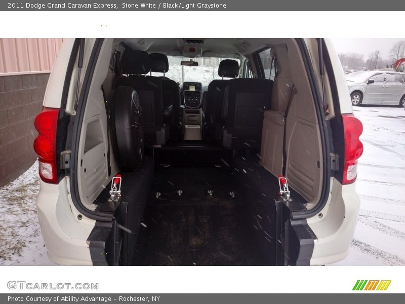 Stone White / Black/Light Graystone 2011 Dodge Grand Caravan Express