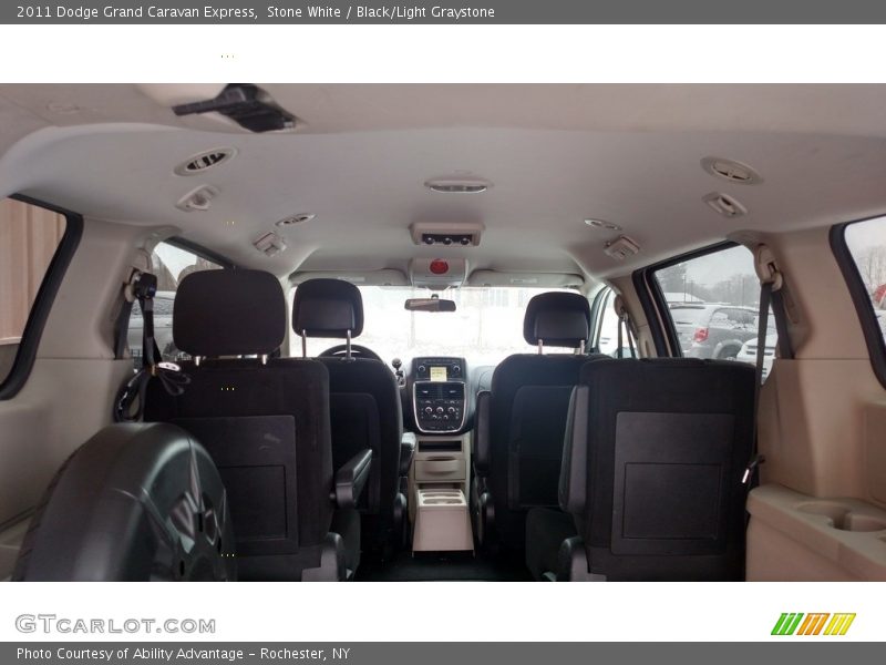 Stone White / Black/Light Graystone 2011 Dodge Grand Caravan Express
