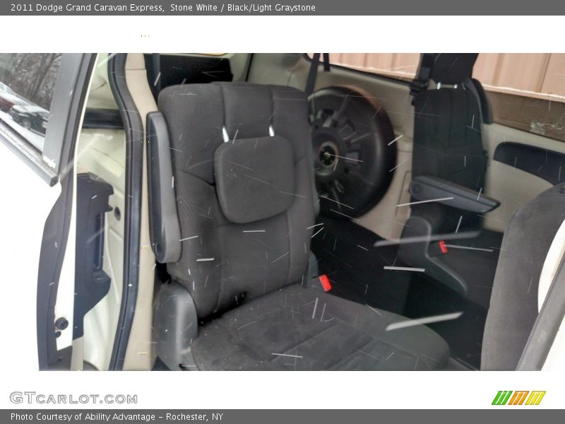 Stone White / Black/Light Graystone 2011 Dodge Grand Caravan Express