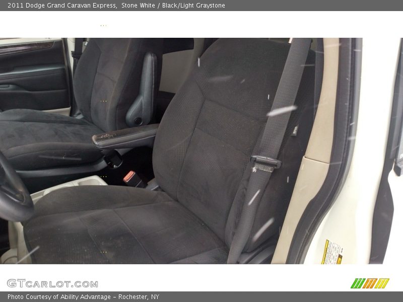 Stone White / Black/Light Graystone 2011 Dodge Grand Caravan Express