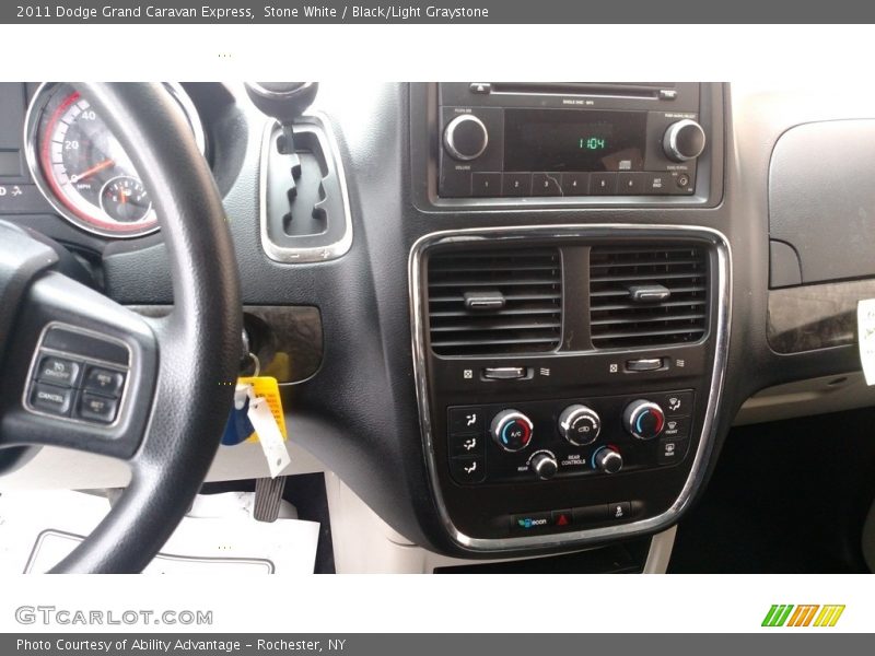 Stone White / Black/Light Graystone 2011 Dodge Grand Caravan Express