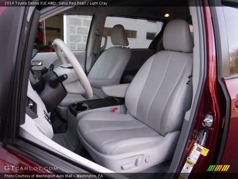 Salsa Red Pearl / Light Gray 2014 Toyota Sienna XLE AWD