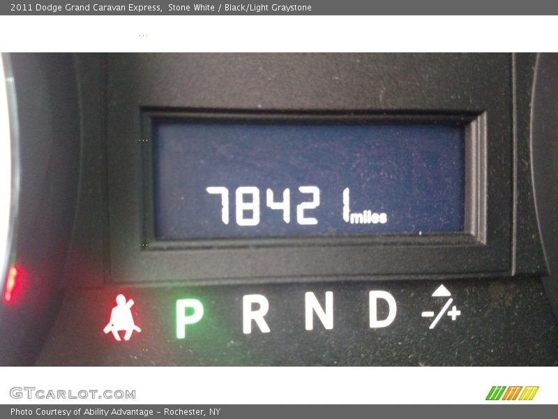 Stone White / Black/Light Graystone 2011 Dodge Grand Caravan Express