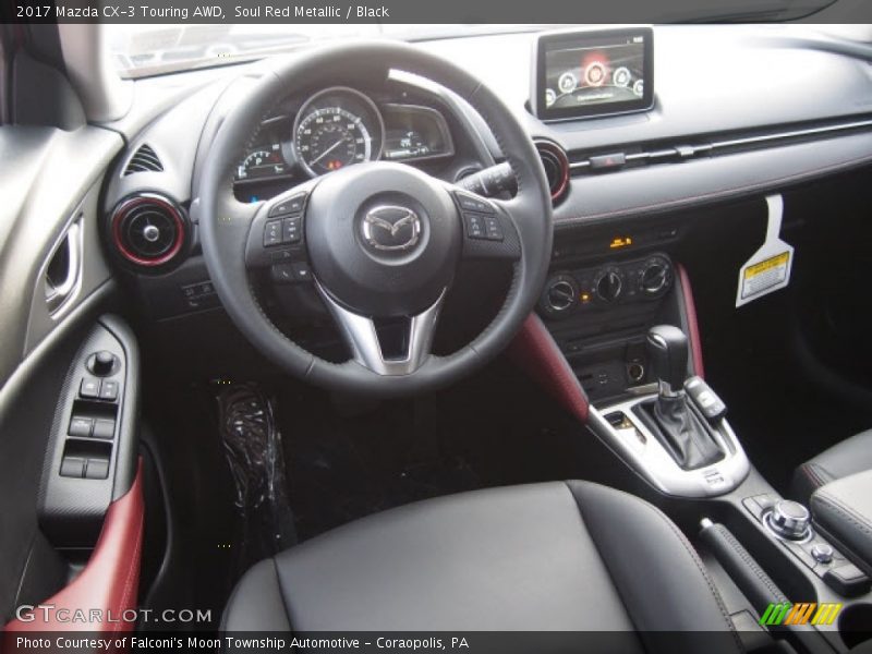 Soul Red Metallic / Black 2017 Mazda CX-3 Touring AWD