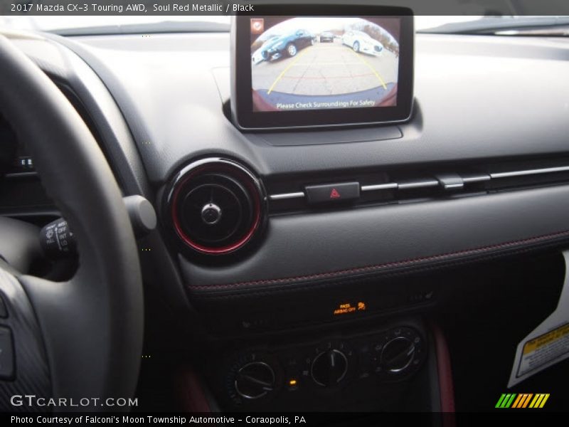 Soul Red Metallic / Black 2017 Mazda CX-3 Touring AWD