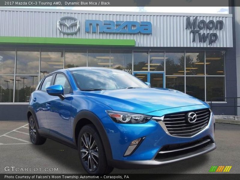 Dynamic Blue Mica / Black 2017 Mazda CX-3 Touring AWD