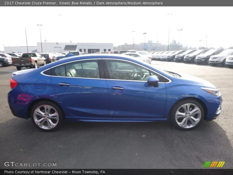 Kinetic Blue Metallic / Dark Atmosphere/Medium Atmosphere 2017 Chevrolet Cruze Premier