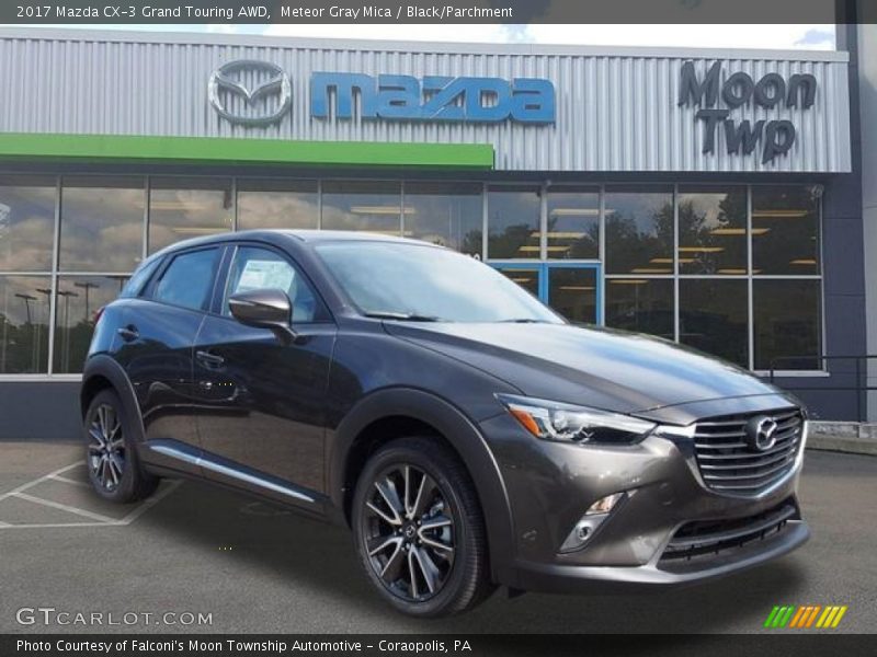 Meteor Gray Mica / Black/Parchment 2017 Mazda CX-3 Grand Touring AWD