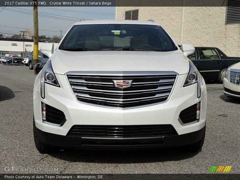 Crystal White Tricoat / Sahara Beige 2017 Cadillac XT5 FWD