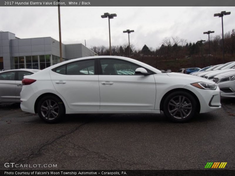 White / Black 2017 Hyundai Elantra Value Edition