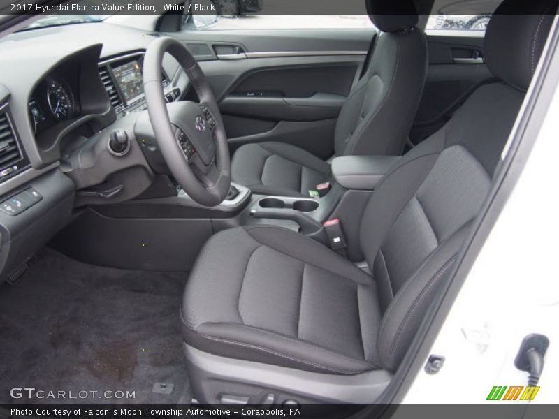 White / Black 2017 Hyundai Elantra Value Edition