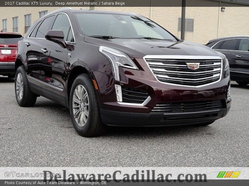 Deep Amethyst Metallic / Sahara Beige 2017 Cadillac XT5 Luxury