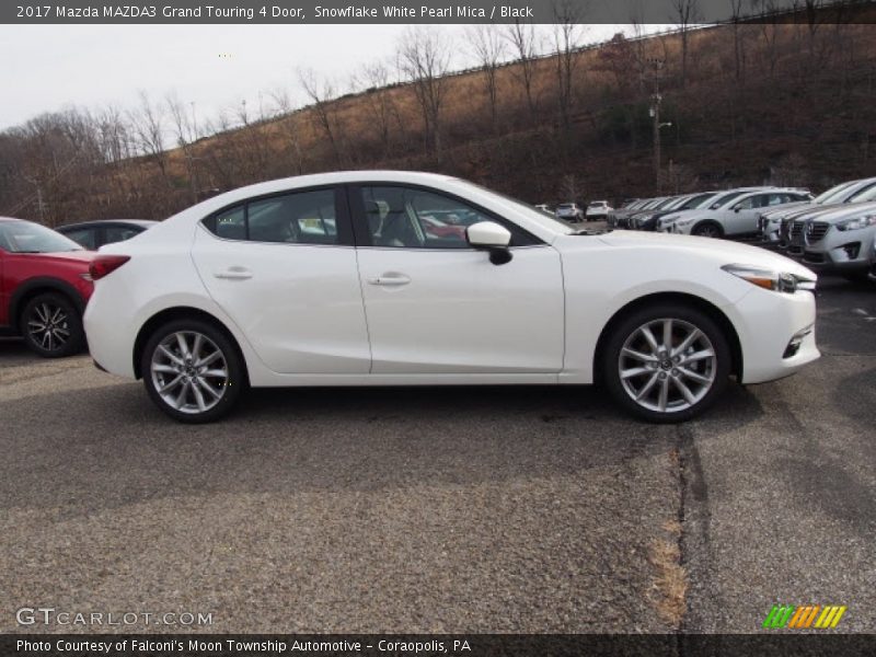 Snowflake White Pearl Mica / Black 2017 Mazda MAZDA3 Grand Touring 4 Door