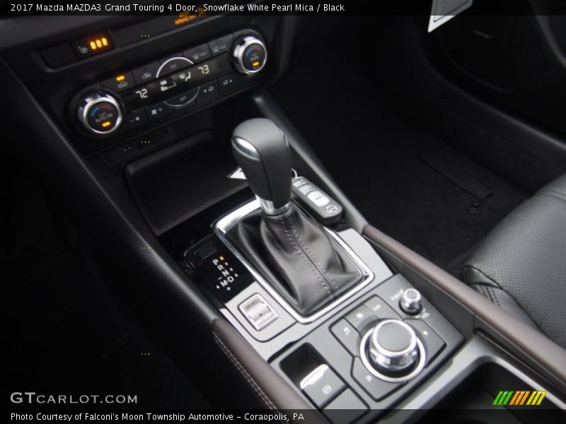 Snowflake White Pearl Mica / Black 2017 Mazda MAZDA3 Grand Touring 4 Door
