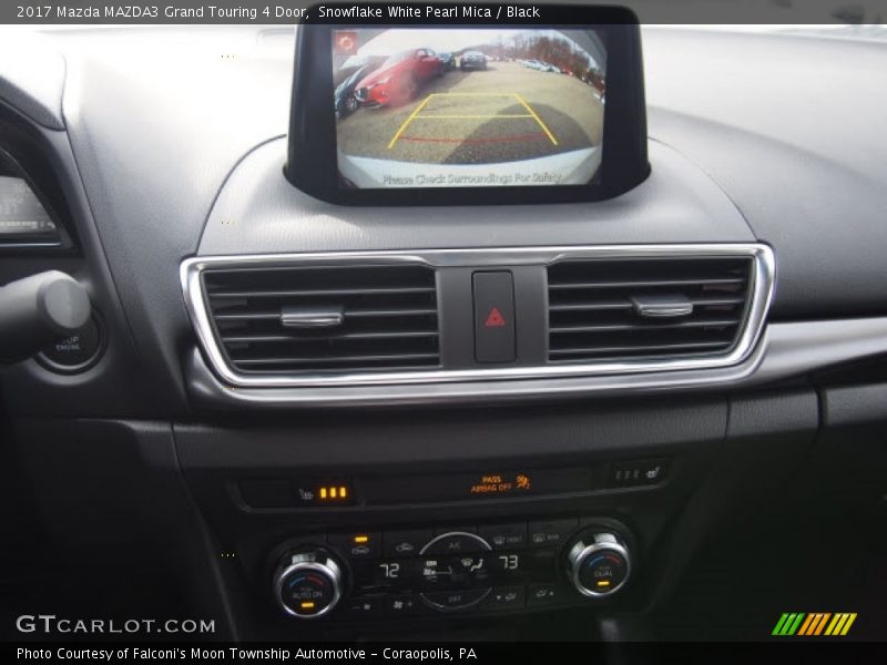 Snowflake White Pearl Mica / Black 2017 Mazda MAZDA3 Grand Touring 4 Door