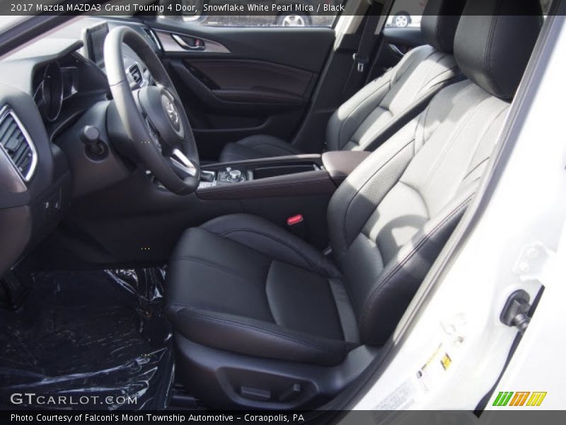Snowflake White Pearl Mica / Black 2017 Mazda MAZDA3 Grand Touring 4 Door