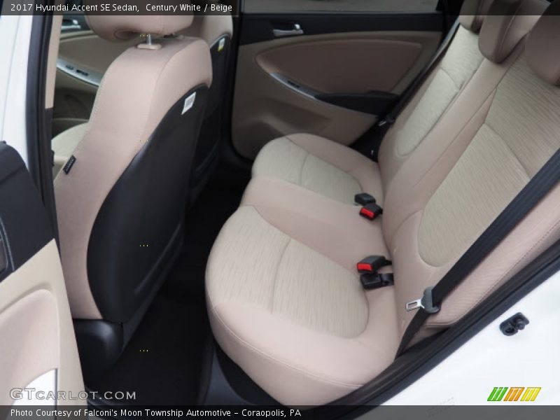 Century White / Beige 2017 Hyundai Accent SE Sedan
