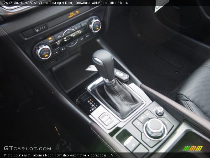 Snowflake White Pearl Mica / Black 2017 Mazda MAZDA3 Grand Touring 4 Door